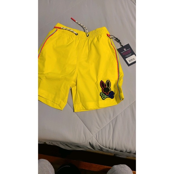 Psycho Bunny Swim Trunks Size 5/6‎ Youth Liner Pockets NWT - Picture 1 of 2